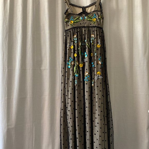 Frock And Frill Petite Premium Folk Embroidrerd Structured Strap Maxi Dress - Picture 2 of 3